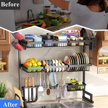 Cargar imagen en el visor de la galería, ESCURRIDOR DE PLATOS DE 2 NIVELES