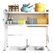 Cargar imagen en el visor de la galería, ESCURRIDOR DE PLATOS CON TAPA BLANCO 85 CM